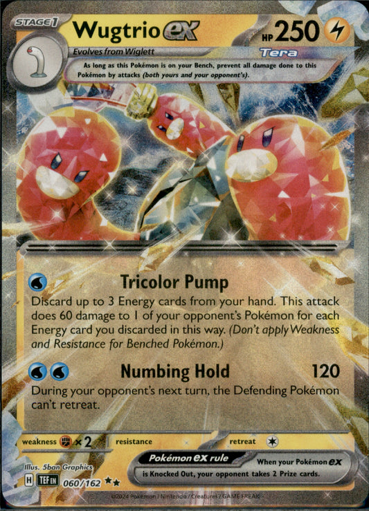 Wugtrio ex Double Rare SV05: Temporal Forces 060/162 NM