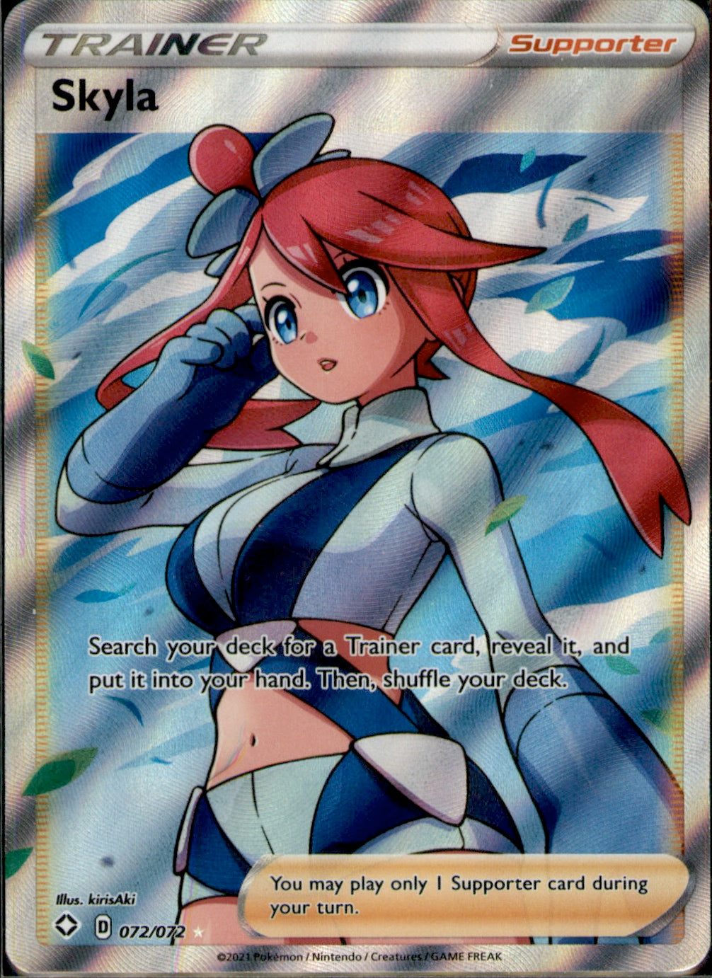 Skyla (Full Art) Ultra Rare Shining Fates 072/072 NM