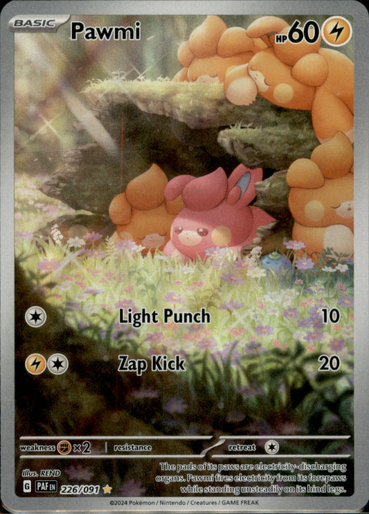 Pawmi Illustration Rare SV: Paldean Fates 226/091 NM