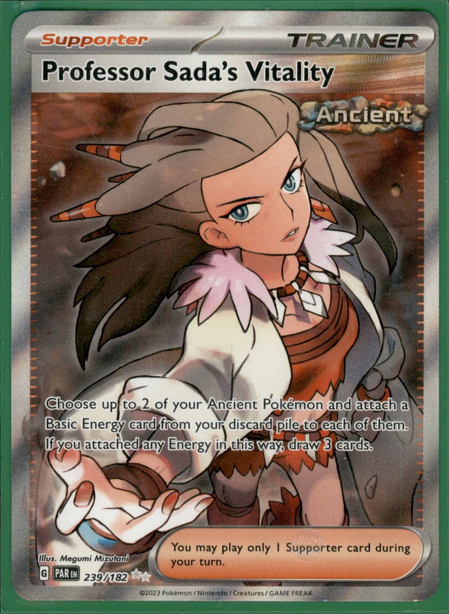 Professor Sada's Vitality Ultra Rare SV04: Paradox Rift 239/182 NM
