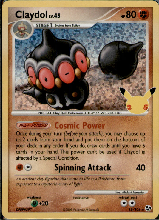 Claydol Classic Collection Celebrations: Classic Collection 15/106 NM