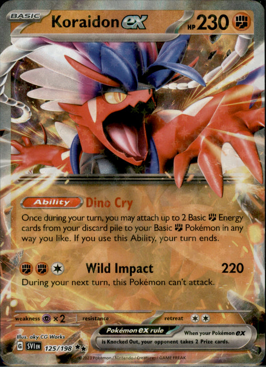 Koraidon ex Double Rare SV01: Scarlet & Violet Base Set 125/198 NM