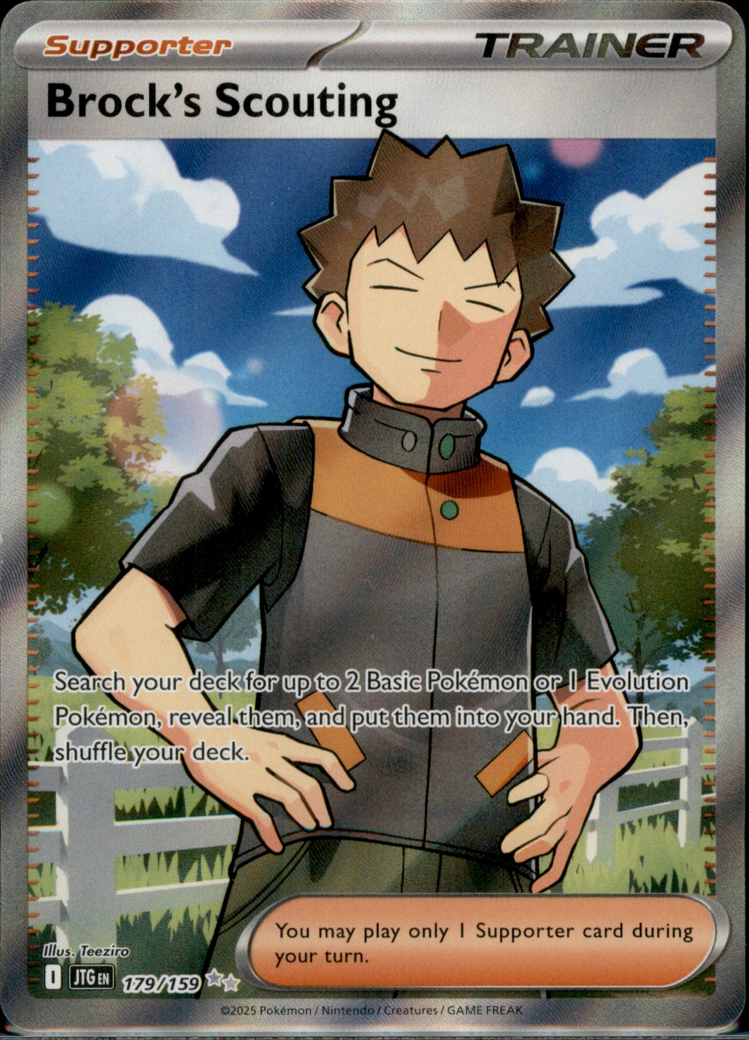 Brock's Scouting Ultra Rare SV09: Journey Together 179/159 NM