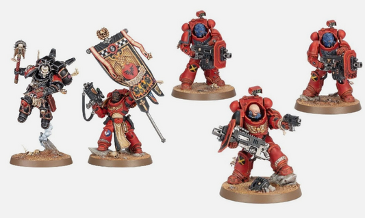 Armageddon - Space Marine Chaplain + Ancient +  Eradicator Squad