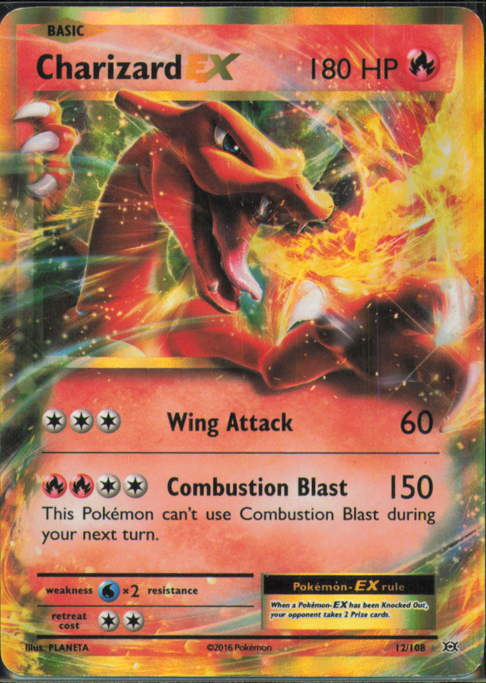 Charizard EX Ultra Rare XY - Evolutions 12/108 MP