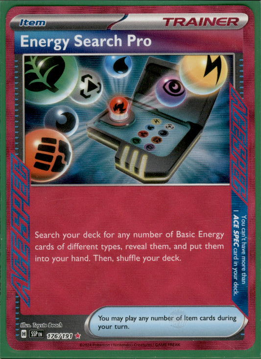 Energy Search Pro ACE SPEC Rare SV08: Surging Sparks 176/191 NM