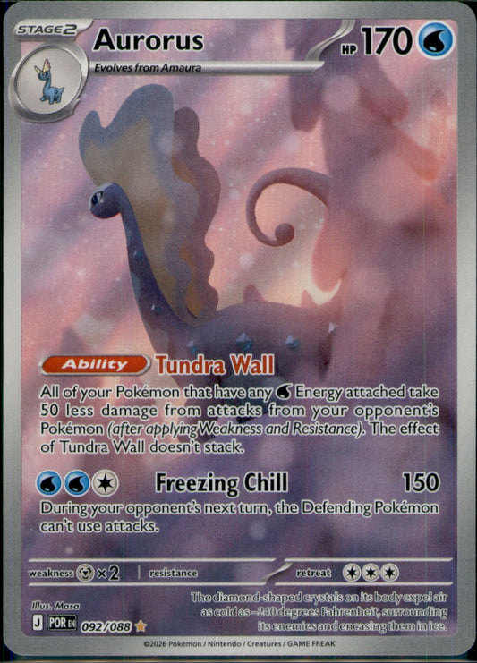 Aurorus Illustration Rare ME03: Perfect Order 092/088 NM