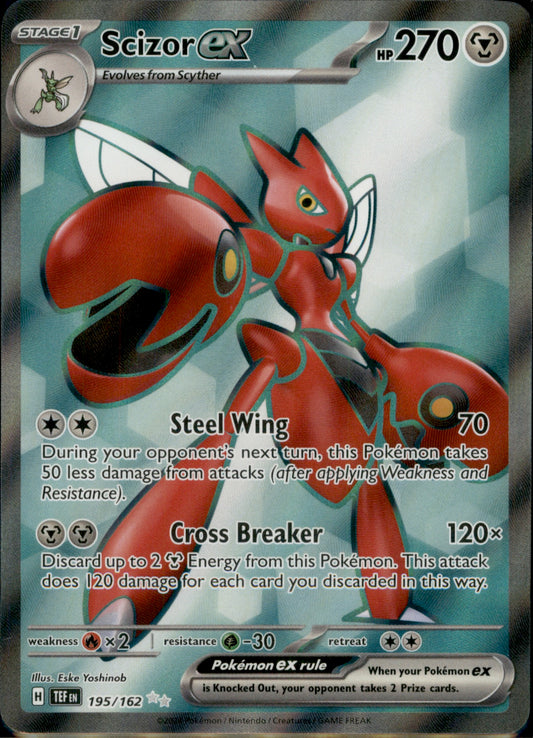 Scizor ex - Ultra Rare SV05: Temporal Forces 195/162 NM