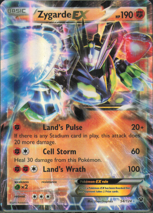 Zygarde EX Ultra Rare XY - Fates Collide 54/124 MP