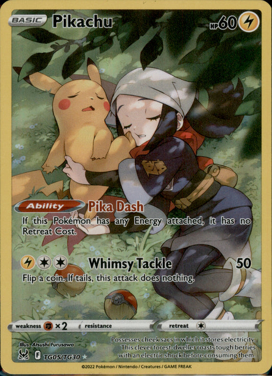 Pikachu Ultra Rare SWSH11: Lost Origin Trainer Gallery TG05/TG30 NM