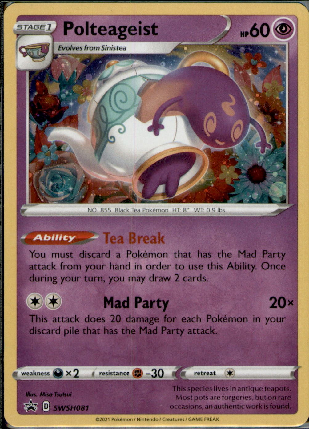 Polteageist - Promo SWSH: Sword & Shield Promo Cards SWSH081 NM