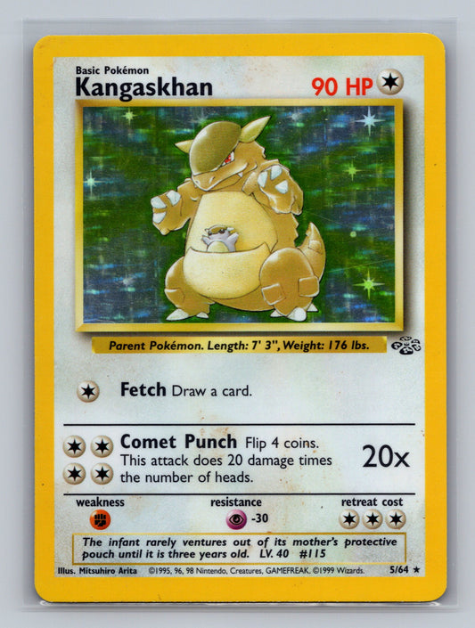 Kangaskhan (5) Holo Rare Jungle 05/64 - NM Graded PSA 8