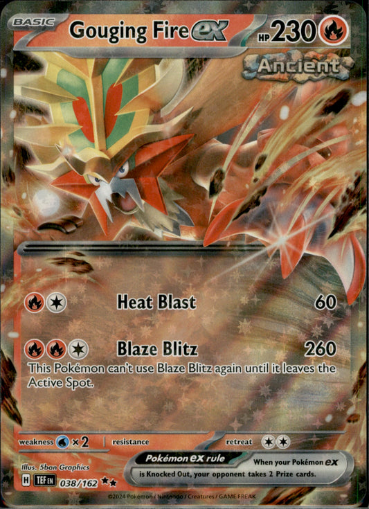 Gouging Fire ex Double Rare SV05: Temporal Forces 038/162 NM
