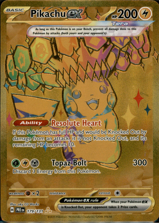 Pikachu ex - Hyper Rare SV: Prismatic Evolutions 179/131 NM