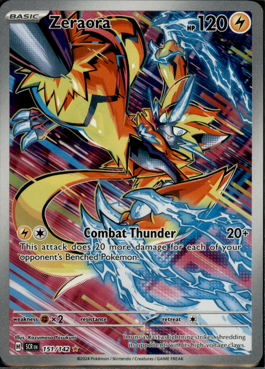 Zeraora Illustration Rare SV07: Stellar Crown 151/142 NM