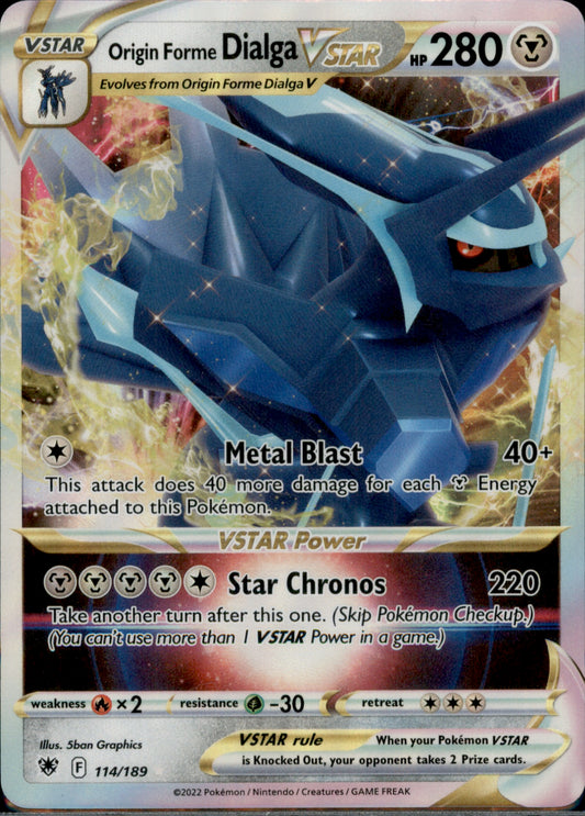 Origin Forme Dialga VSTAR Ultra Rare SWSH10: Astral Radiance 114/189 NM