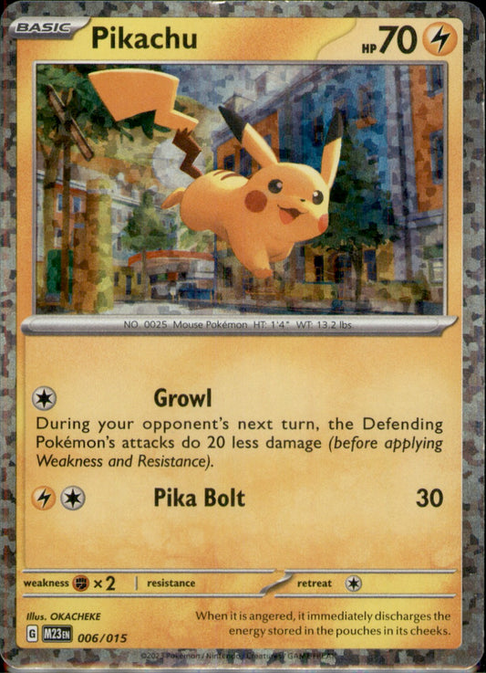 Pikachu Promo McDonald's Promos 2023 006/015 NM