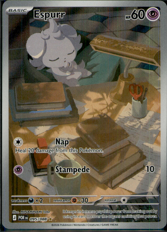 Espurr Illustration Rare ME03: Perfect Order 095/088 NM