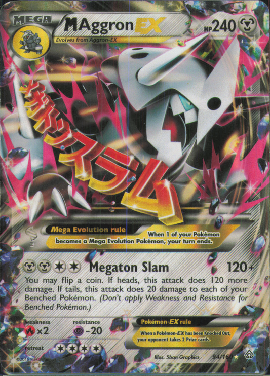 M Aggron EX Ultra Rare XY - Primal Clash 94/160 NM