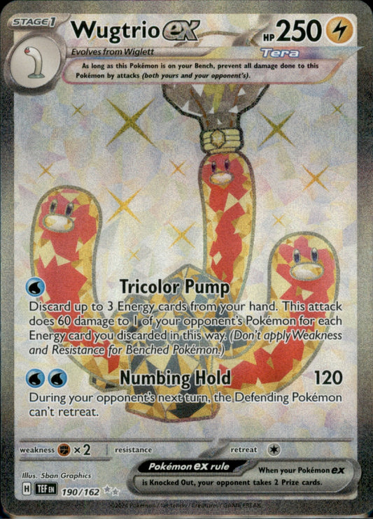 Wugtrio ex Ultra Rare SV05: Temporal Forces 190/162 NM