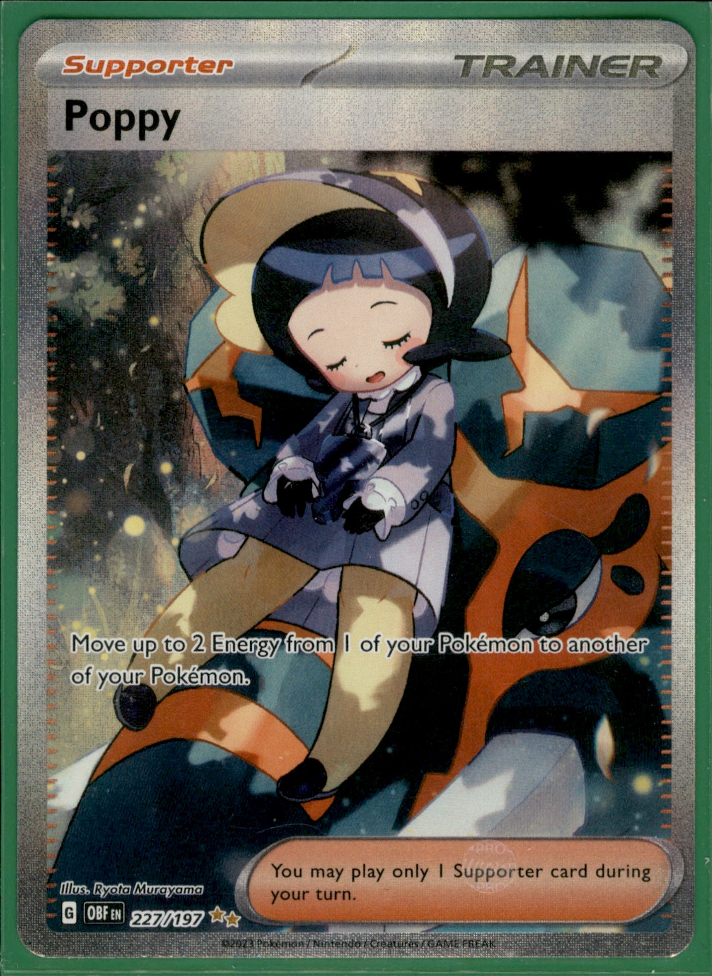 Poppy Special Illustration Rare SV03: Obsidian Flames 227/197 NM