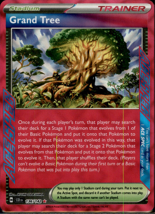 Grand Tree ACE SPEC Rare SV07: Stellar Crown 136/142 NM