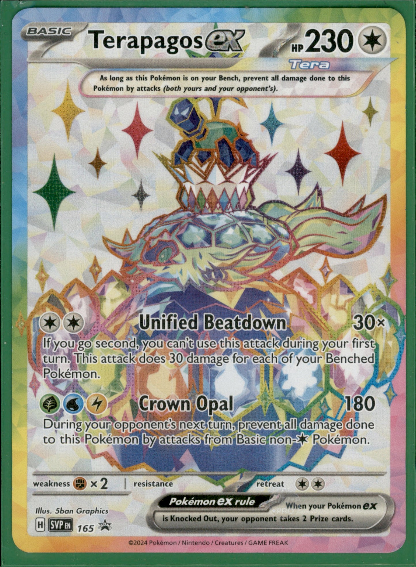 Terapagos ex - Promo SV: Scarlet & Violet Promo Cards 165 NM