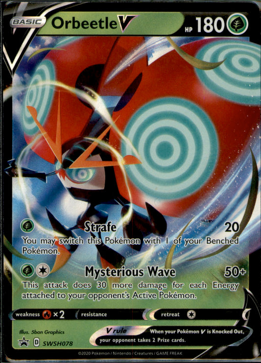 Orbeetle V Promo SWSH: Sword & Shield Promo Cards SWSH078 NM