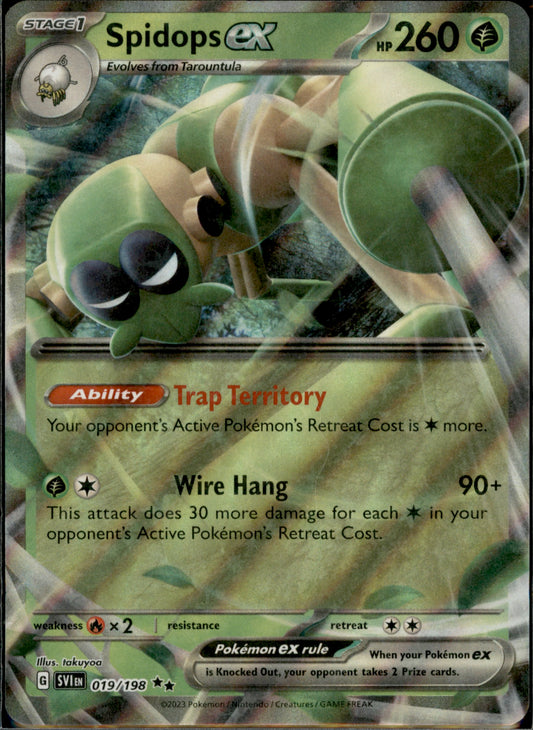 Spidops ex Double Rare SV01: Scarlet & Violet Base Set 019/198 NM
