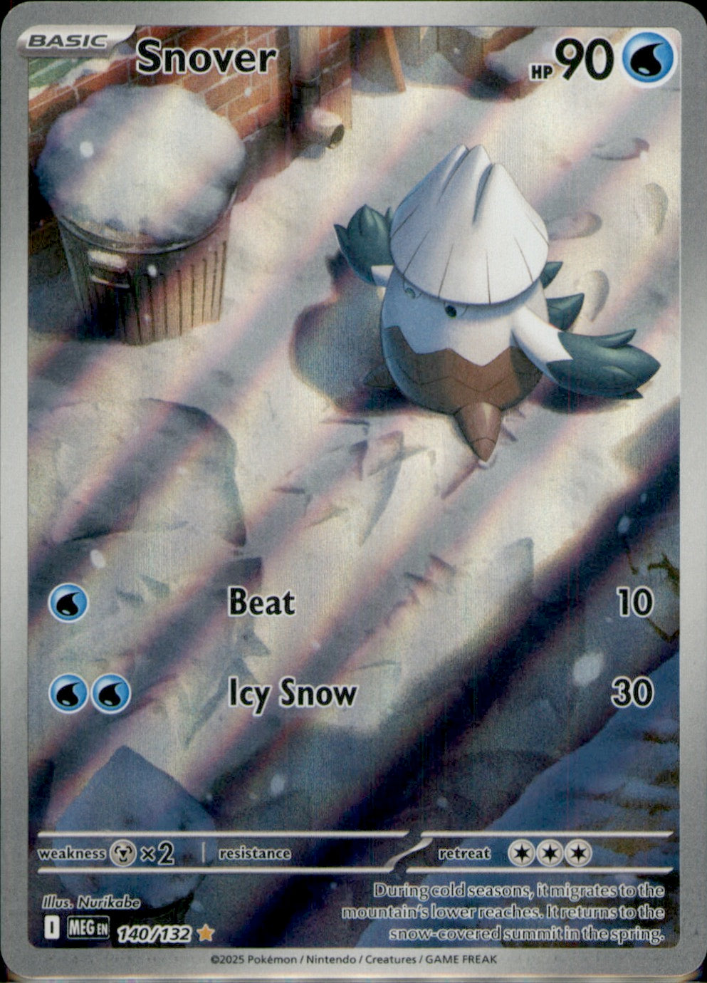 Snover Illustration Rare ME01: Mega Evolution 140/132 NM