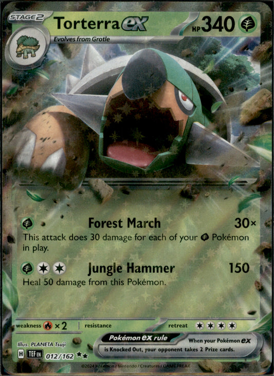 Torterra ex Double Rare Prize Pack Series Cards 012/162 NM