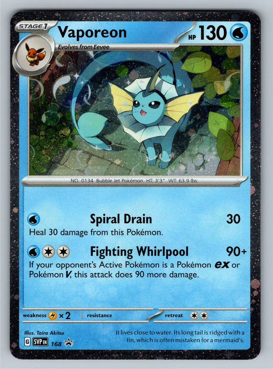 Vaporeon - (Cosmos Holo) Promo SV: Scarlet & Violet Promo Cards 168 NM