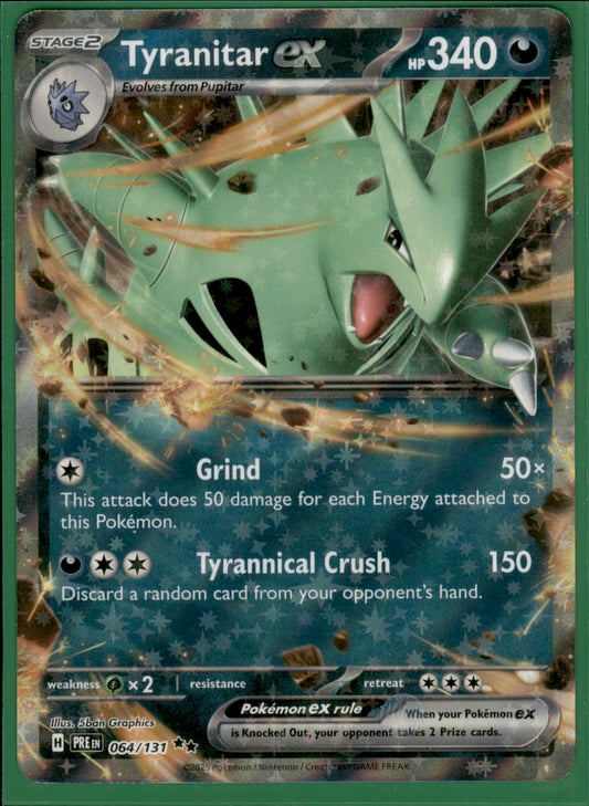 Tyranitar ex Double Rare SV: Prismatic Evolutions 064/131 NM