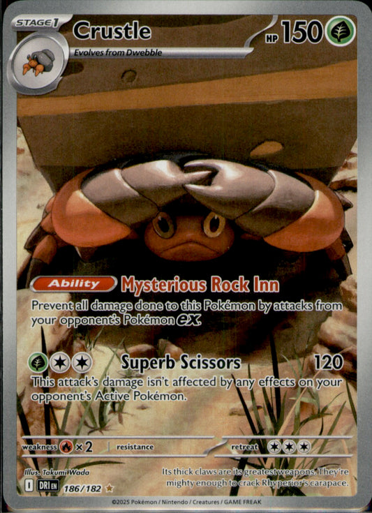 Crustle Illustration Rare SV10: Destined Rivals 186/182 NM