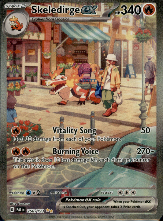 Skeledirge ex Special Illustration Rare SV02: Paldea Evolved 258/193 NM