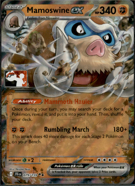 Mamoswine ex - Double Rare Prize Pack Series Cards 079/159 NM