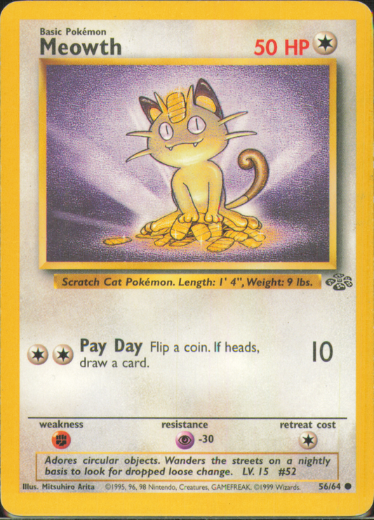 Meowth Common Jungle 56/64 MP