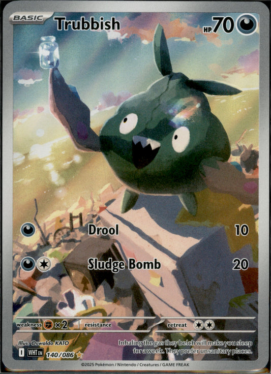 Trubbish Illustration Rare SV: White Flare 140/086 NM
