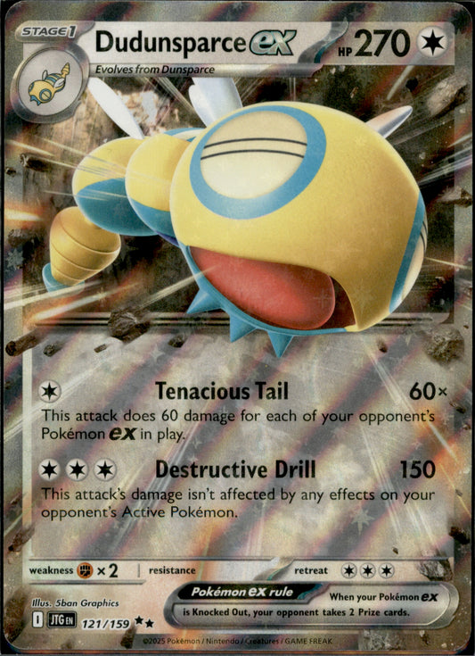Dudunsparce ex Double Rare SV09: Journey Together 121/159 NM