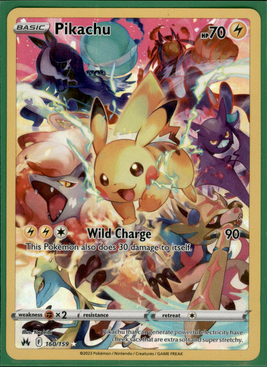 Pikachu (Secret) Secret Rare Crown Zenith 160/159 NM