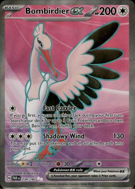 Bombirdier ex Ultra Rare SV04: Paradox Rift 234/182 NM