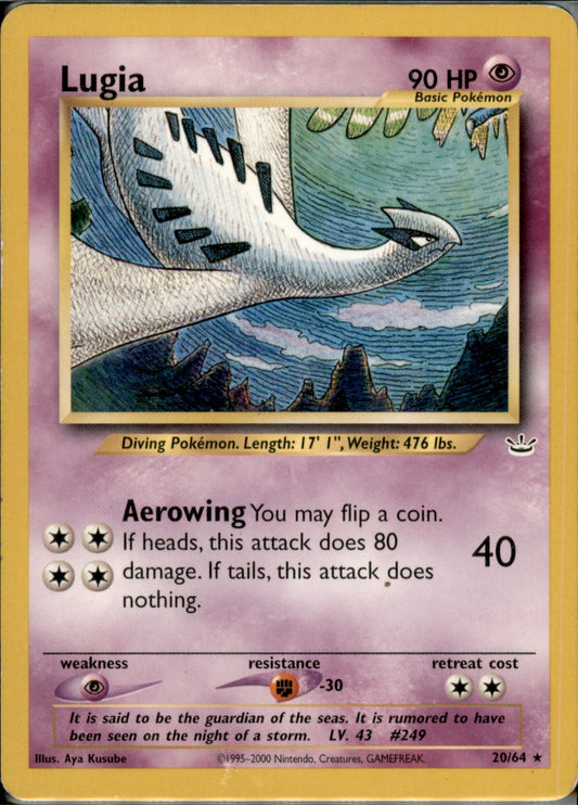 Lugia Rare Neo Revelation 20/64 LP