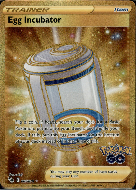 Egg Incubator (Secret) Secret Rare Pokemon GO 087/078 NM