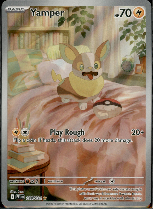Yamper Illustration Rare ME02: Phantasmal Flames 099/094 NM