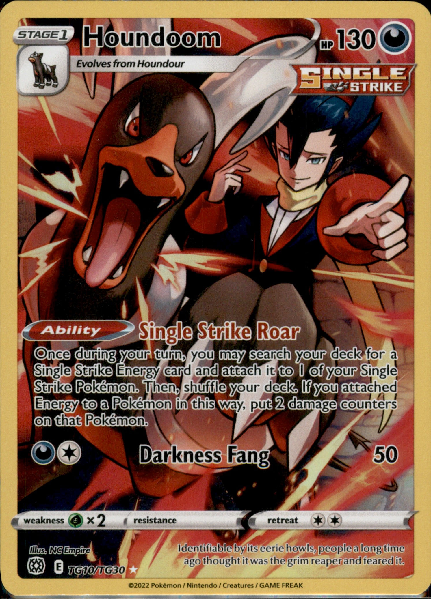 Houndoom Ultra Rare SWSH09: Brilliant Stars Trainer Gallery TG10/TG30 NM