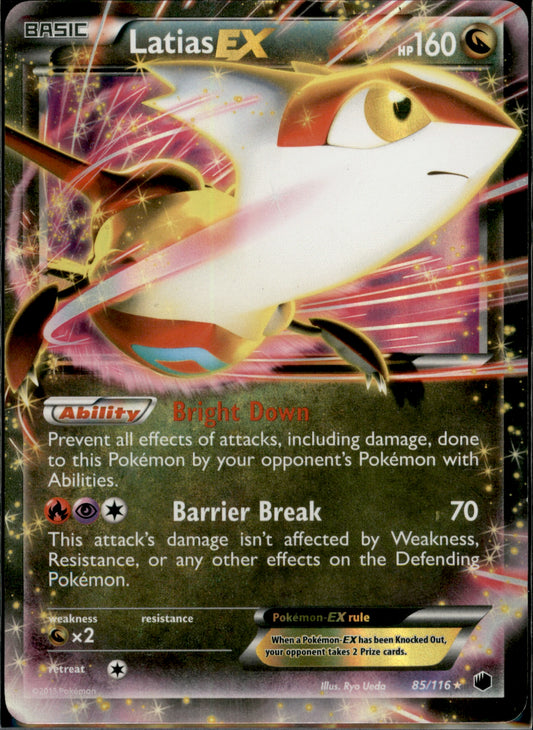 Latias EX Ultra Rare Plasma Freeze 85/116 NM