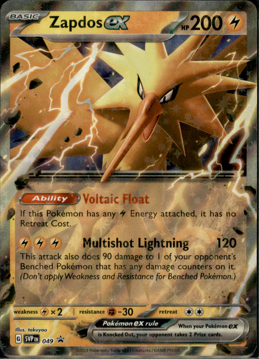 Zapdos ex - Promo SV: Scarlet & Violet Promo Cards 049 NM