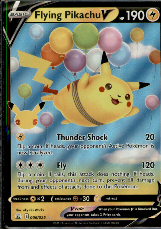 Flying Pikachu V Ultra Rare Celebrations 006/025 NM