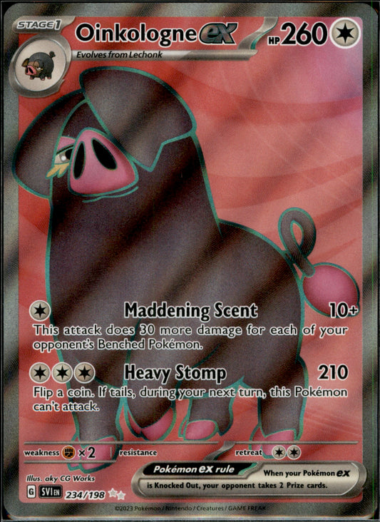 Oinkologne ex - Ultra Rare SV01: Scarlet & Violet Base Set 234/198 NM