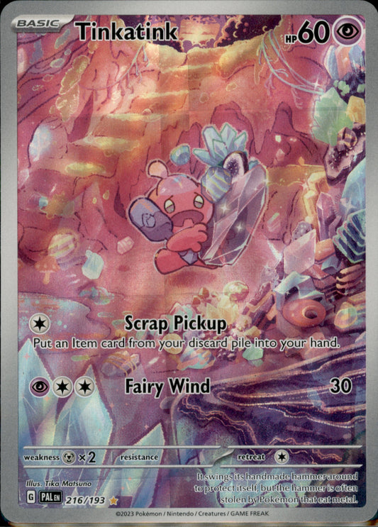 Tinkatink Illustration Rare SV02: Paldea Evolved 216/193 NM